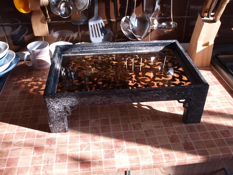 Декоративный поднос из дерева на заказ Саратов вид 1